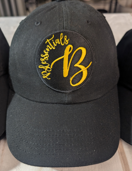 BLESSENTIALS® Baseball Cap (Black with Black & Gold Patch)
