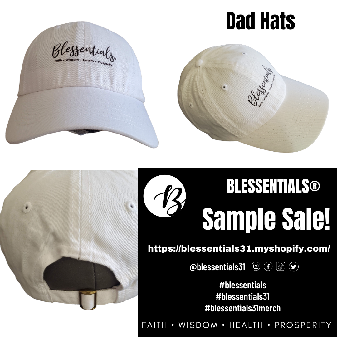 BLESSENTIALS® Classic Dad Cap (White/Black)