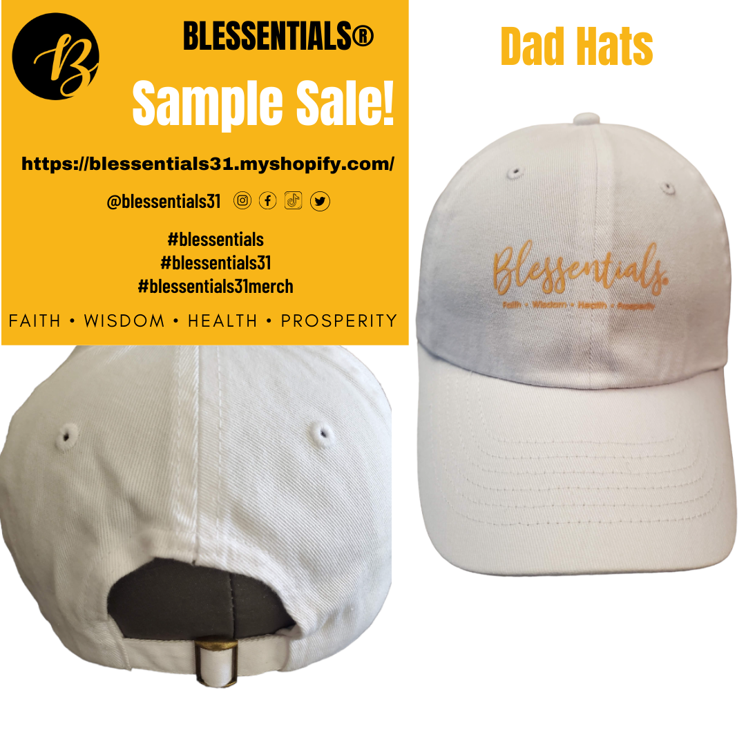 BLESSENTIALS® Classic Dad Cap (White/Gold)
