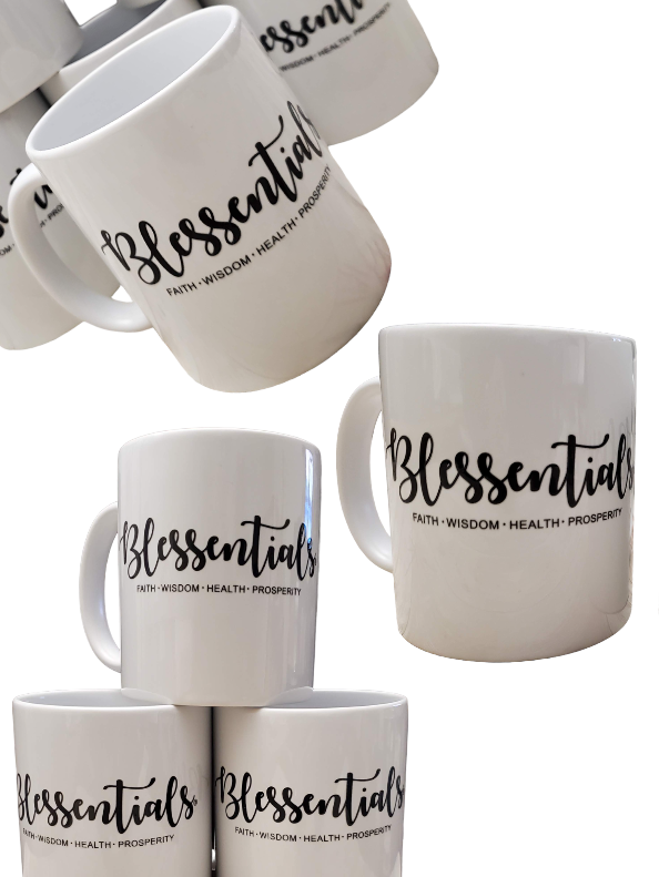 BLESSENTIALS® Coffee & Tea Mug (White/Black)