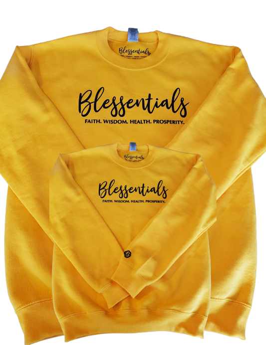 BLESSENTIALS® Crewneck Sweatshirt (Gold/Black)