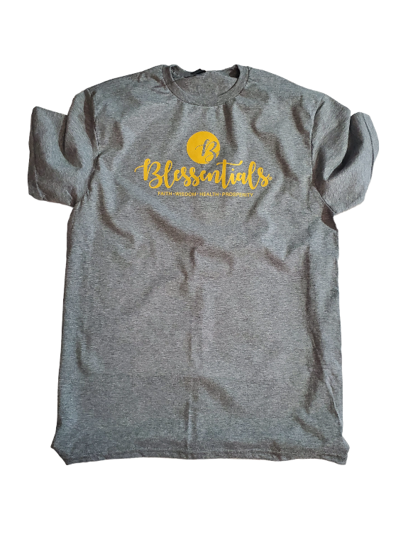 BLESSENTIALS® T-Shirt (Heather Grey/Gold 2.0)