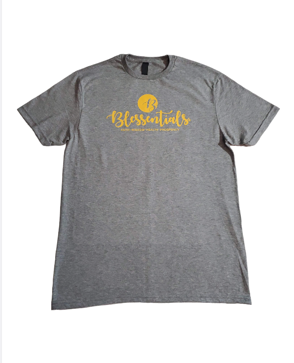 BLESSENTIALS® T-Shirt (Heather Grey/Gold 2.0)